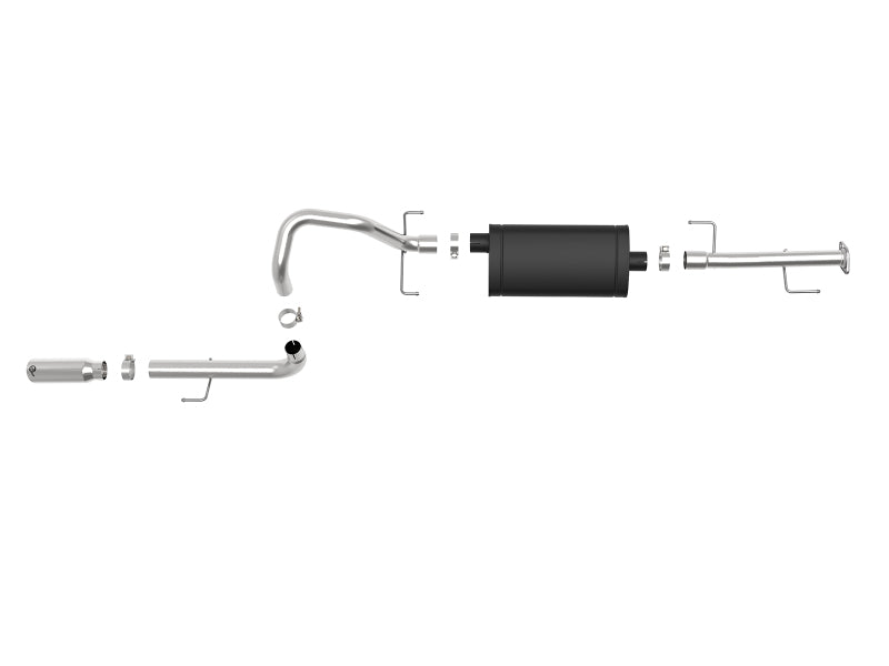 aFe MACHForce XP 2.5in 304-SS Escape Cat-Back com ponta preta 10-19 Toyota 4Runner V6-4.0L