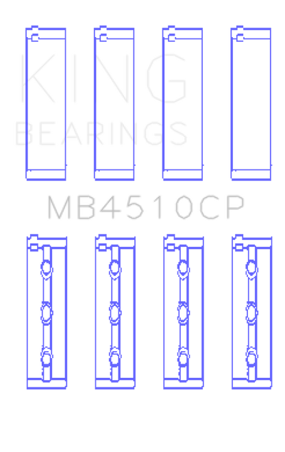 King Engine Bearings 2005-2012 Nissan VQ40DE 6 Cyl Performance Main Bearing Set - Size STD