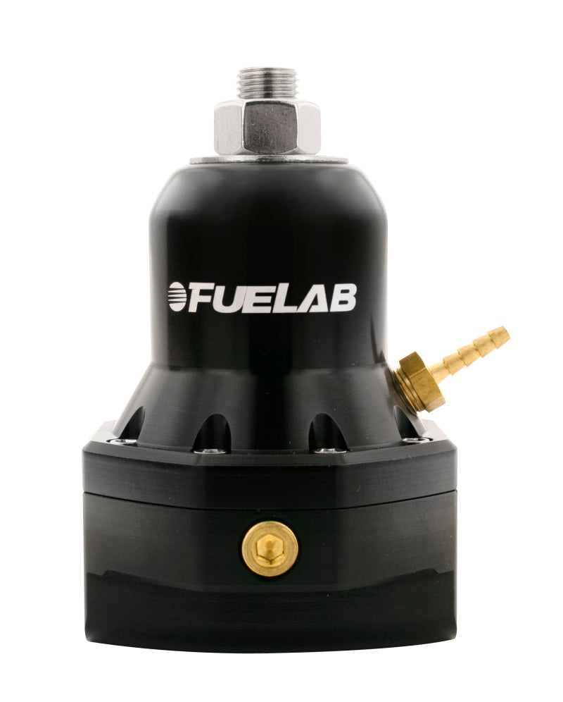 Fuelab 565 EFI FPR ajustable 40-80 PSI (2) -10AN In (1) -10AN Retorno Max Flow Bypass - Negro