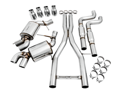 AWE Tuning 16-19 Chevy Camaro SS Res Cat-Back Exhaust-Touring Edition (Quad Chrome Silver Tips)