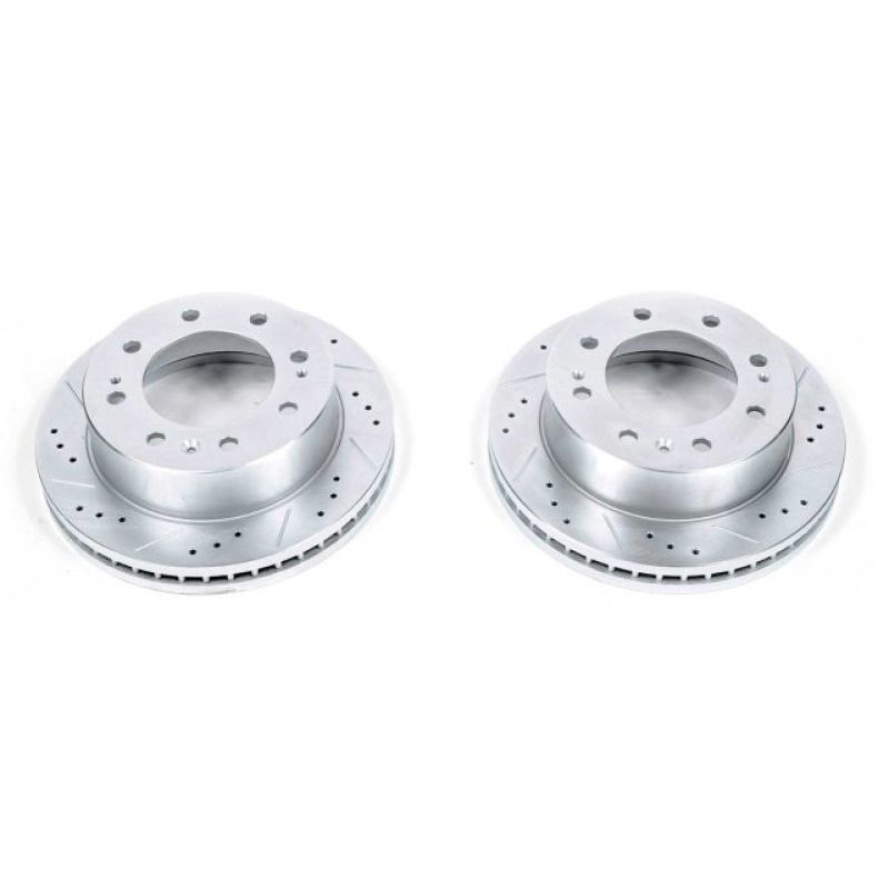 Power Stop 11-21 GMC Sierra 3500 HD Front Drilled & Slotted Rotor - Pair