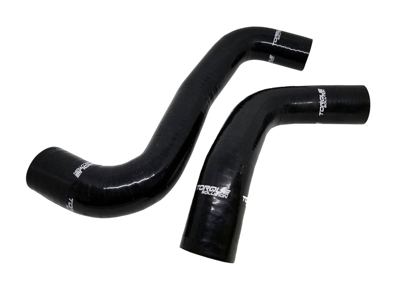 Solução de torque 08-14 Subaru WRX / 08-18 STI / 09-13 Forester XT Kit de mangueira do radiador de silicone - preto