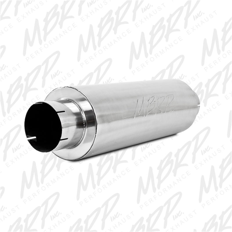 Silenciador de tono silencioso universal MBRP, entrada/salida de 5 pulgadas, cuerpo de 8 pulgadas de diámetro, 31 pulgadas en general