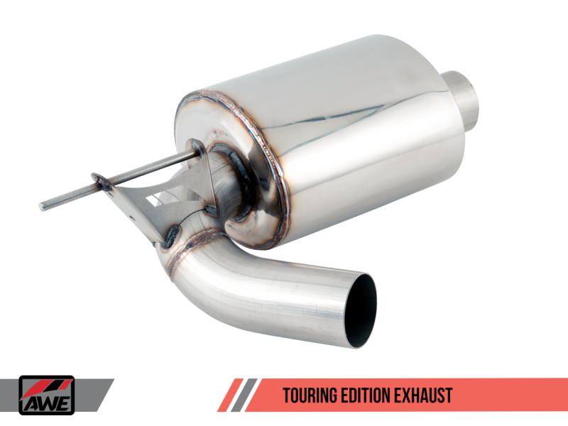 AWE Tuning BMW F22 M235i / M240i Touring Edition Escape traseiro - Pontas cromadas prateadas (102 mm)