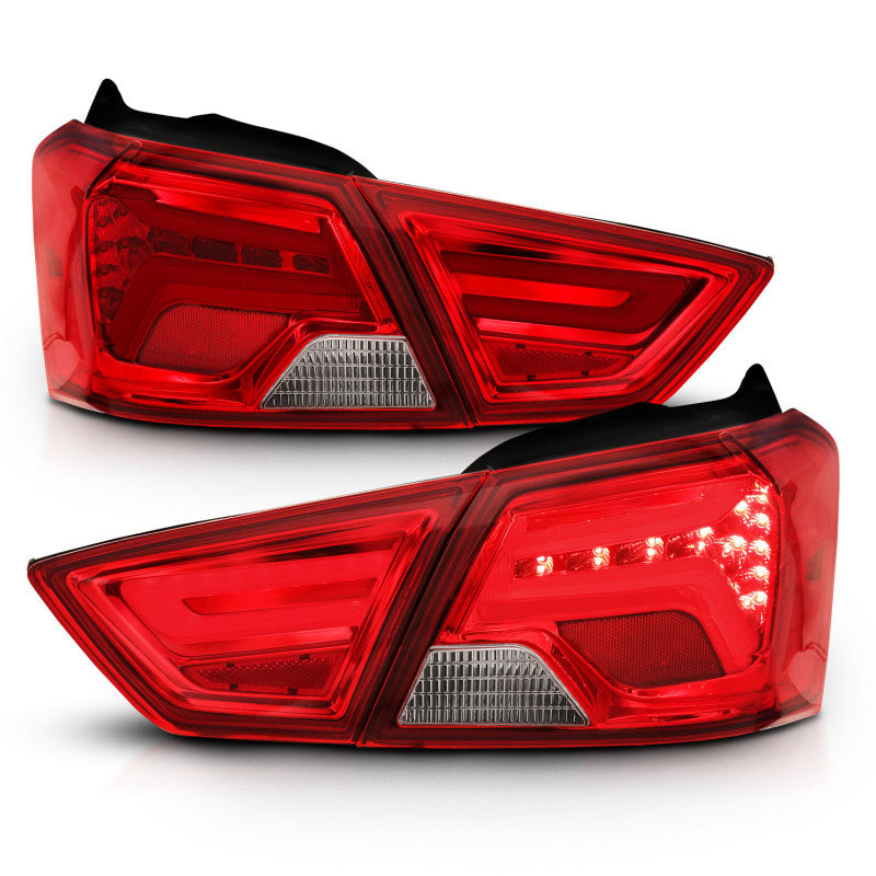 Lanternas traseiras de LED ANZO 14-18 Chevrolet Impala vermelho/transparente