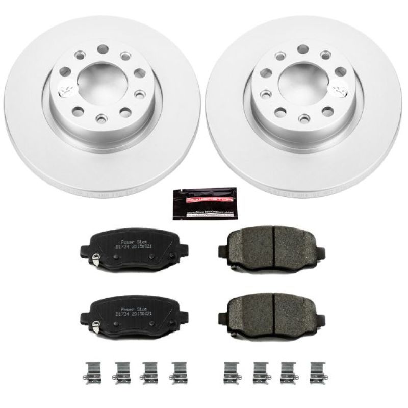 Power Stop 15-17 Chrysler 200 Trasero Z17 Evolution Geomet Kit de Freno Recubierto