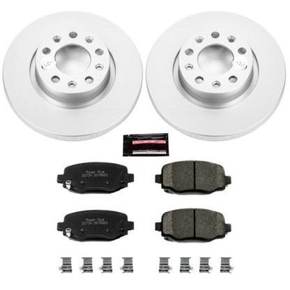 Power Stop 15-17 Chrysler 200 Trasero Z17 Evolution Geomet Kit de Freno Recubierto