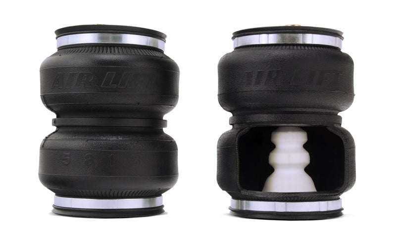 Air Lift Loadlifter 5000 Ultimate Air Spring Kit con parachoques de rebote interno 17 Ford Super Duty Pickup