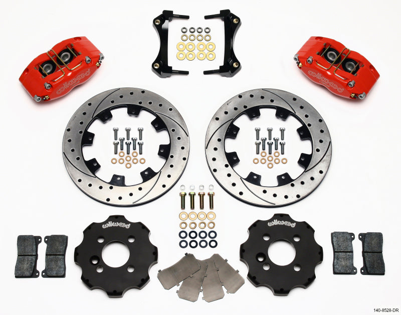 Wilwood Dynapro Radial Front Kit 12,19 pol. Perfurado Vermelho Mini Cooper
