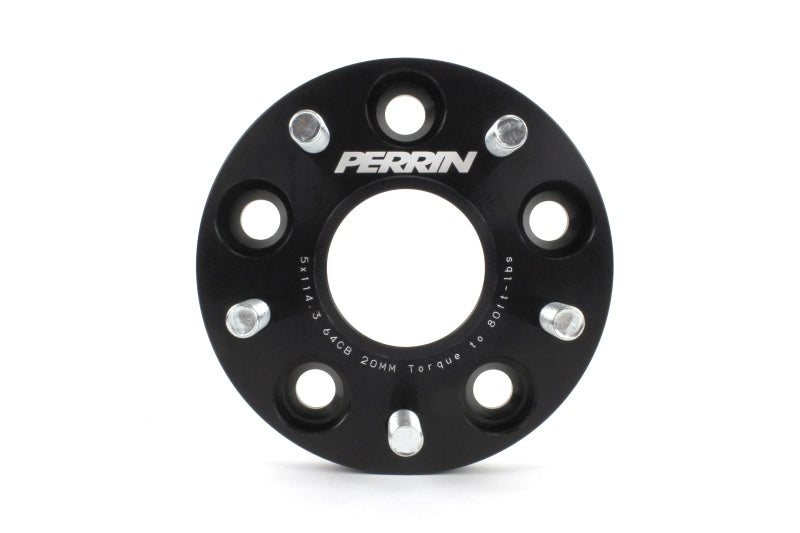 Perrin 17-18 Honda Civic Si 64.1mm Hub 5x114.3 20mm Espaciadores de rueda (un par)