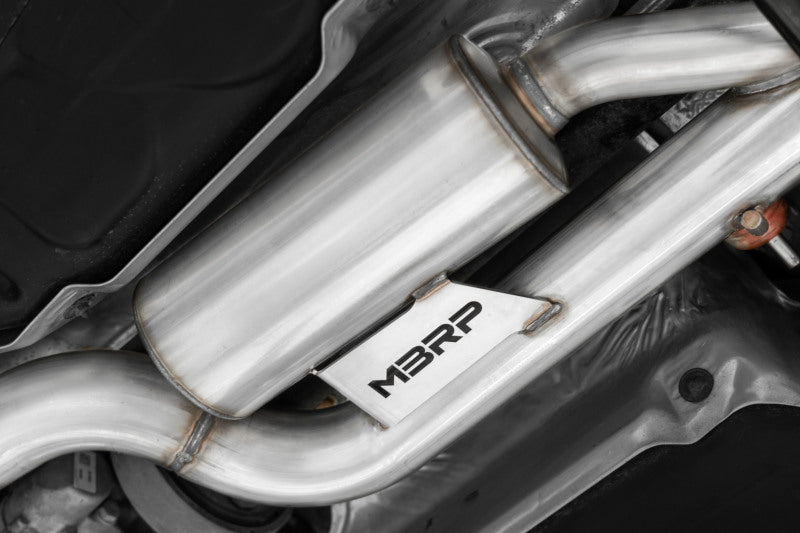 MBRP 15-19 VW Golf R 3 in Cat Back c/ 4 in OD Quad Pontas de fibra de carbono - T304