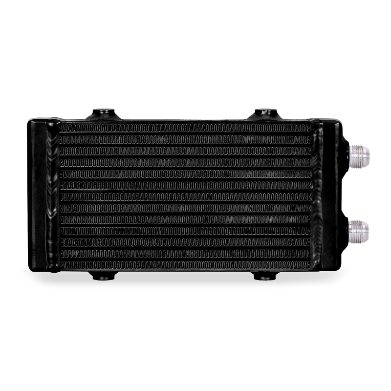 [GARAGE SALE] - Mishimoto Universal Small Bar and Plate Dual Pass Black Oil Cooler