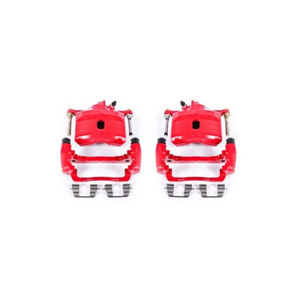 Power Stop 97-00 Acura EL Pinzas delanteras rojas con soportes - Par