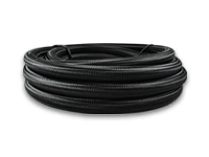 Mangueira flexível trançada de nylon preto vibrante -6 AN (rolo de 2 pés)