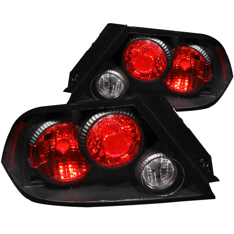 ANZO 2002-2003 Mitsubishi Lancer lanternas traseiras pretas