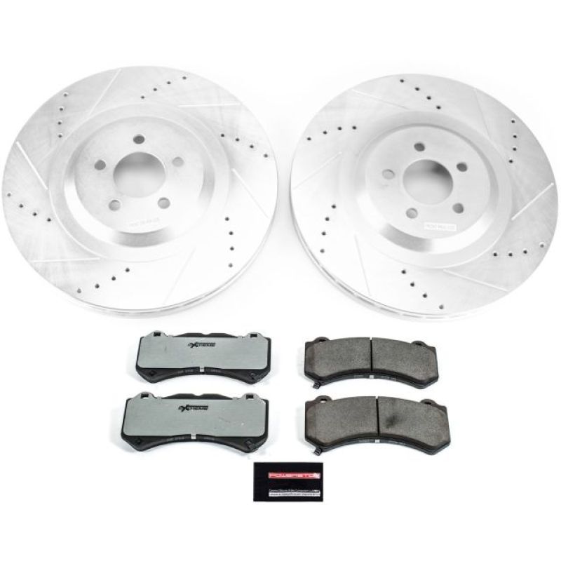 Power Stop 15-19 Dodge Challenger Delantero Z26 Street Warrior Kit de Freno