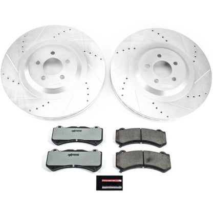 Power Stop 15-19 Dodge Challenger Delantero Z26 Street Warrior Kit de Freno