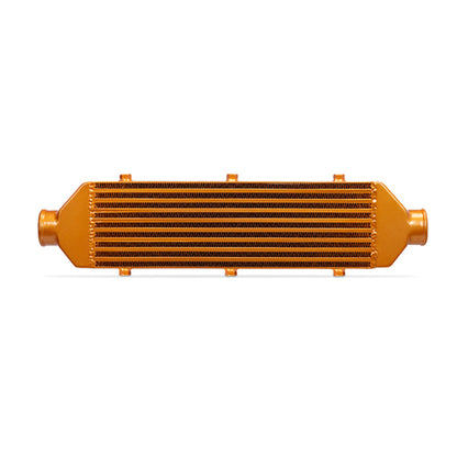 Intercooler Mishimoto Universal Gold Z Line Tamaño total: 28x8x3 Tamaño del núcleo: 21x6x2.5 Entrada / Salida