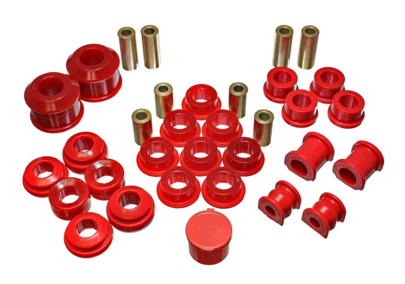 Energy Suspension 02-05 Honda Civic Si Red Hyper-Flex Juego de bujes maestros