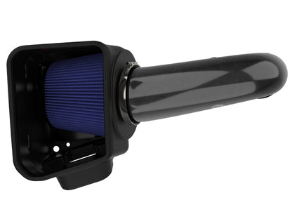 aFe 19-20 Dodge RAM 1500 5.7L Track Series Sistema de admisión de aire frío de fibra de carbono con filtro Pro 5R