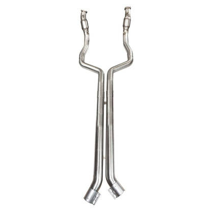 Kooks 2016+ Cadillac ATS-V 3in Green Catted Downpipes