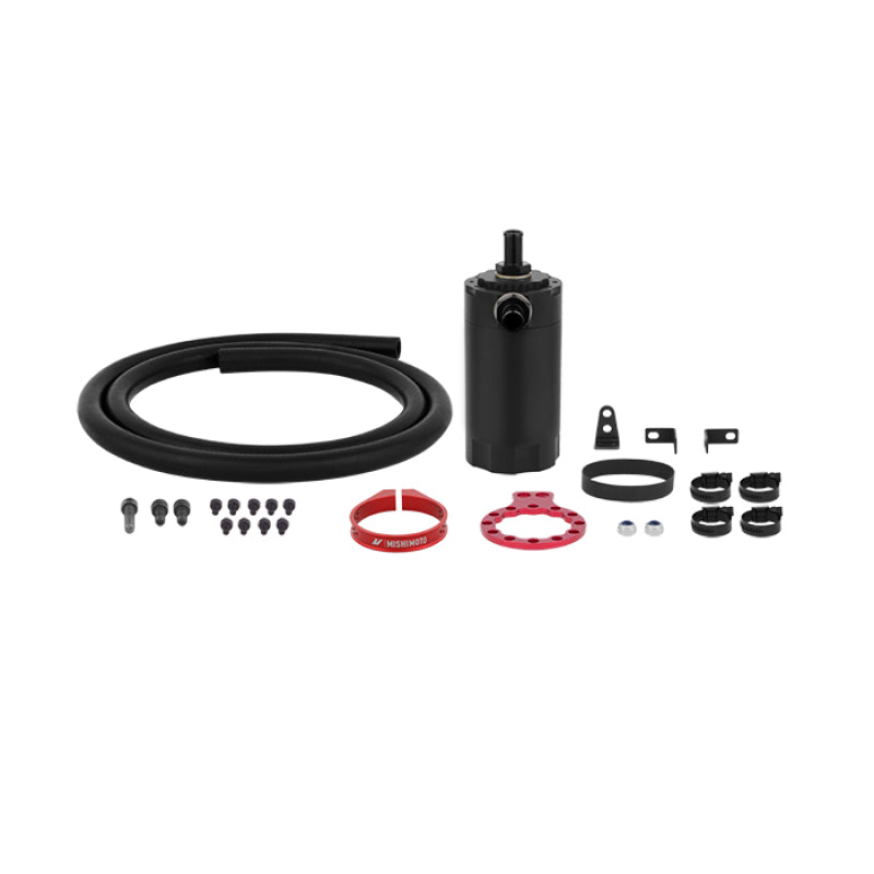 Mishimoto Recipiente de captura de aceite con deflector universal - Rojo