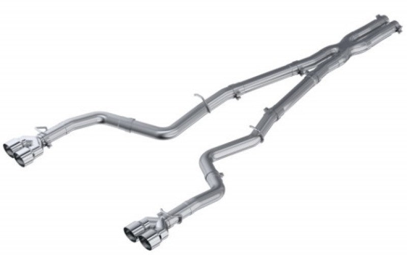 MBRP 15-16 Dodge Challenger 5.7L HEMI Cat Back Dual Split traseiro