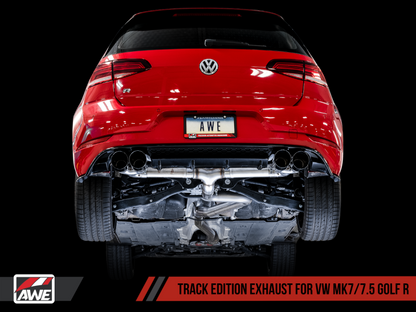 Escapamento AWE Tuning MK7.5 Golf R Track Edition com ponteiras Diamond Black 102 mm