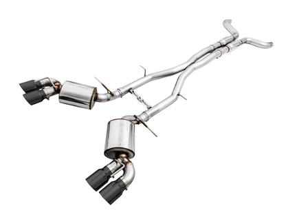 AWE Tuning 16-19 Chevy Camaro SS Res Cat-Back Exhaust-Touring Edition (Quad Diamond Black Tips)