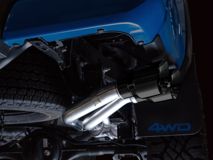 Escape AWE 16-22 Toyota Tacoma 0FG Catback c/ BashGuard - ponteiras duplas pretas Diamond