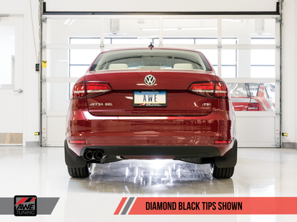 Escape AWE Tuning Mk6 GLI 2.0T - Mk6 Jetta 1.8T Track Edition - Diamond Black Tips
