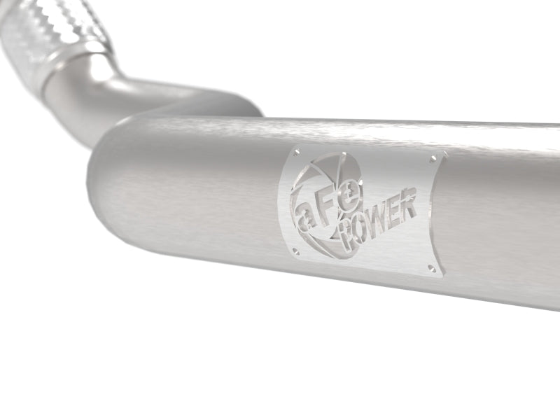 afe POWER MACH Force-Xp 09-16 Audi A4/A5 B8 L4-2.0L(t) 304 SS 3in. Tubo de exclusão do ressonador frontal