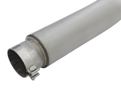 aFe LARGE BORE HD 5in DPF-Back SS Escape con punta negra 2016 Nissan Titan 5.0L V8 (td) CC SB
