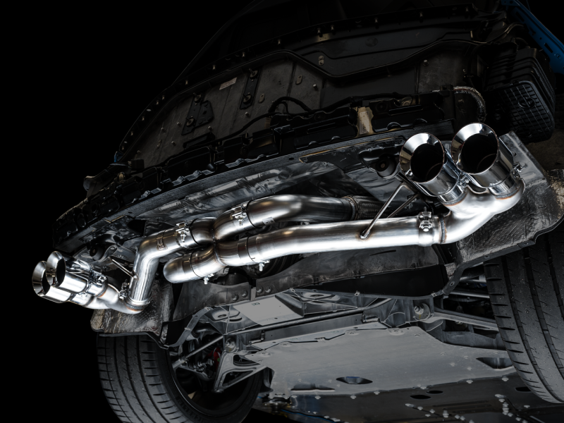Escape AWE Tuning 2020 Chevrolet Corvette (C8) Track Edition - Quad Chrome Silver Tips