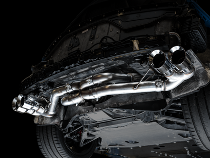 Escape AWE Tuning 2020 Chevrolet Corvette (C8) Track Edition - Quad Chrome Silver Tips