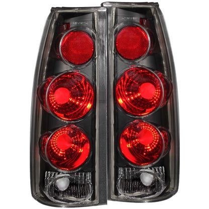 ANZO 1999-2000 Cadillac Escalade Lanternas traseiras preto estilo 3D