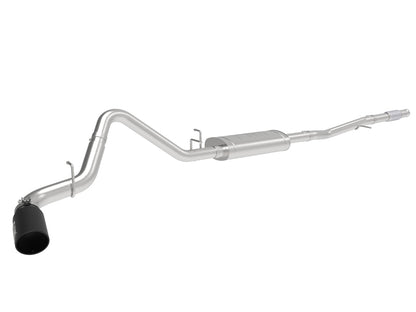 aFe Apollo GT Series 2019 GM Silverado/Sierra 1500 4.3L/5.3L 409 SS CatBack Exhaust System w/Blk Tip