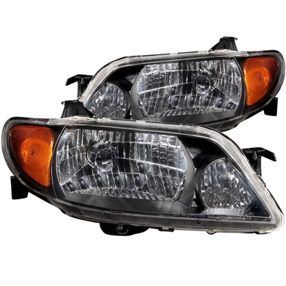 ANZO 2001-2003 Mazda Protege Faróis de cristal preto