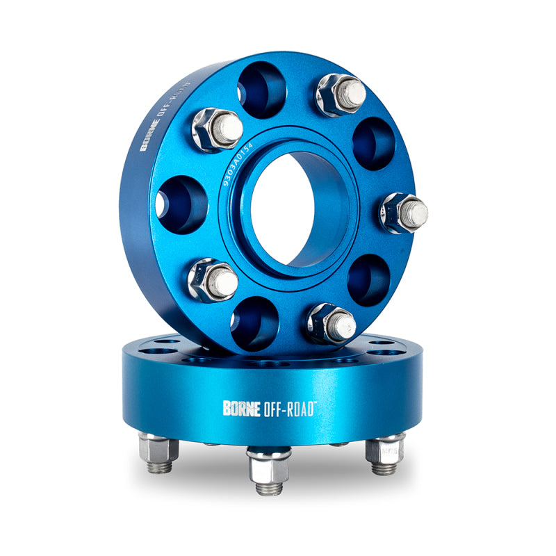 Mishimoto Wheel Spacers - 5x127 - 71.6 - 38.1mm - M14 - Blue