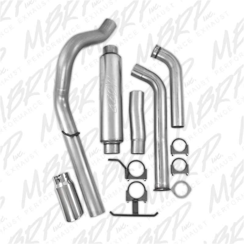 MBRP 2003-2005 Ford Excursion 6.0L Turbo trasero de un solo lado (Stock Cat)