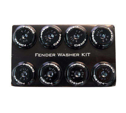 NRG - FENDER WASHER KIT; RIVETS FOR PLASTIC; COLOR MATCHED; SET OF 8
