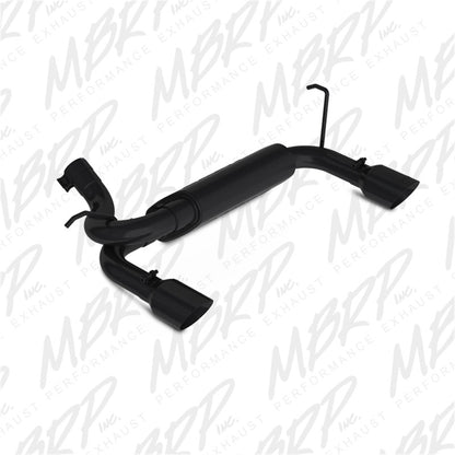 MBRP 07-14 Jeep Wrangler/Rubicon 3.6L/3.8L V6 Axle-Back Salida trasera doble Black Performance Exhuast Sys