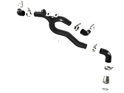aFe Kia Stinger 18-22 V6-3.3L (tt) BladeRunner Tubo de carga caliente - Negro