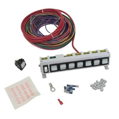 Auto Rod Controls - Módulo de controle de 8 interruptores com interruptor extra e chicote elétrico (PS8)