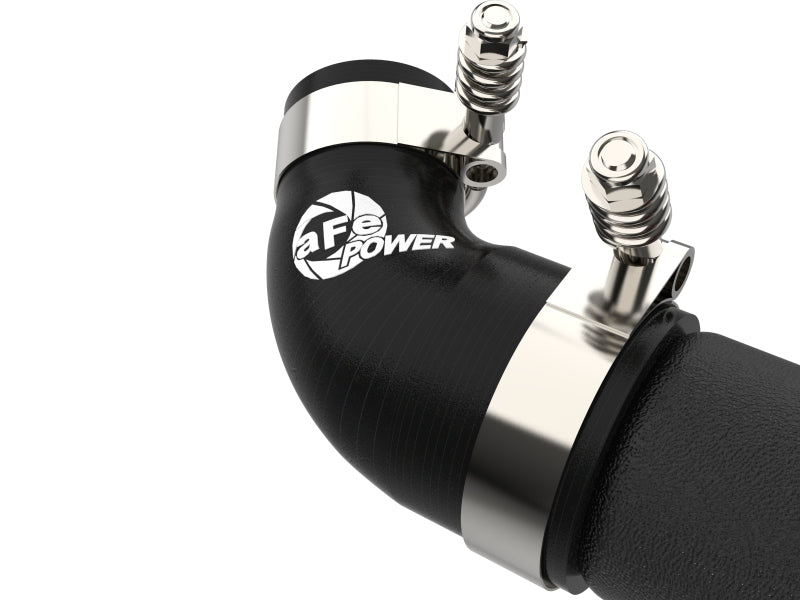 aFe Kia Stinger 18-22 V6-3.3L (tt) BladeRunner Tubo de carga caliente - Negro