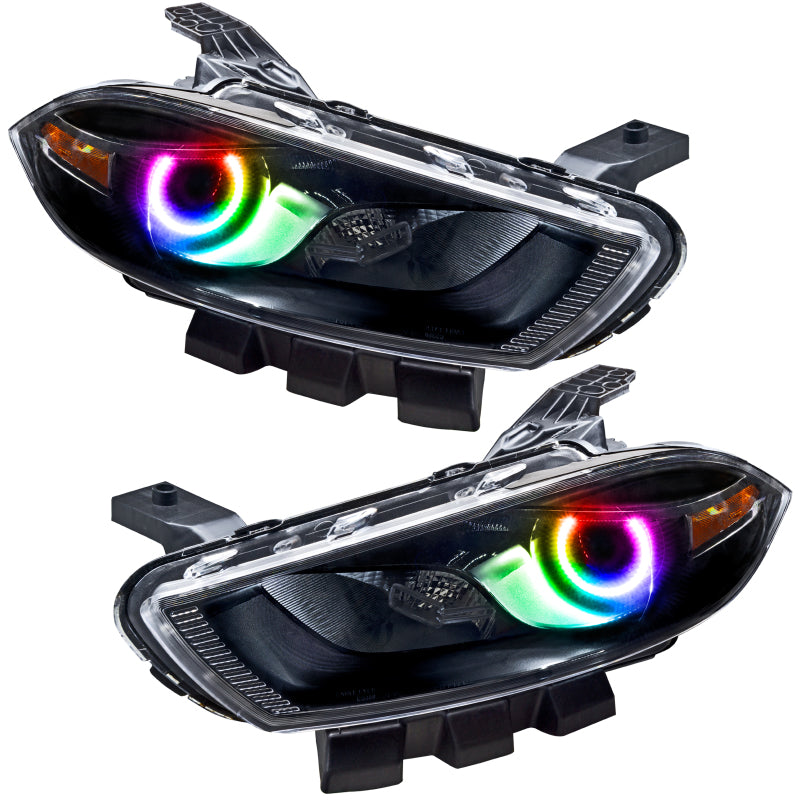 Oracle 13-16 Dodge Dart SMD HL - Black - Halogen - ColorSHIFT w/ 2.0 Controller