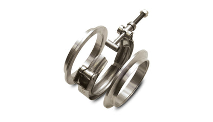 Conjunto de flange de banda em V de titânio vibrante para tubulação de diâmetro externo de 4 pol.