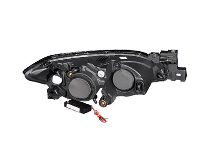 ANZO 2004-2008 Mazda 3 Projetores Faróis c/ Halo Black (CCFL)