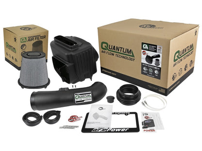 aFe Quantum Pro DRY S Sistema de admisión de aire frío 17-18 GM/Chevy Duramax V8-6.6L L5P - Seco