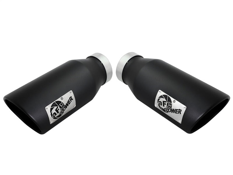 aFe Diesel Exhaust Tip Bolt On Black 4in Inlet x 6in Outlet x 15in